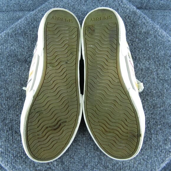 SPERRY Pier Wave Woven Women Boat Shoe Multicolor Fabric Lace Up Size 6.5 Medium - Picture 8 of 10